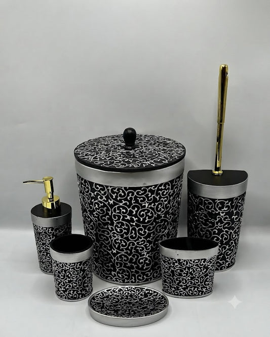 Fiber 6 Pcs Bathroom Set