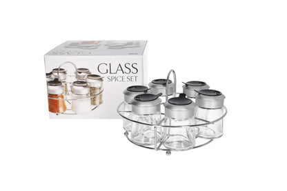 6 Seasoning Bottle Set With Stand 60ml