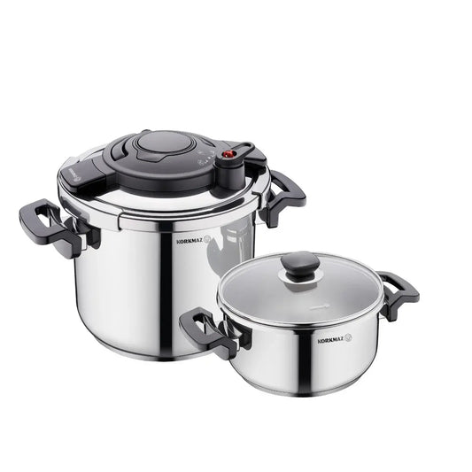Korkmaz Alessa 4-Piece Pressure Cooker Set A178
