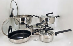 Cook-S SS W/G-Lid (V-Knobe)