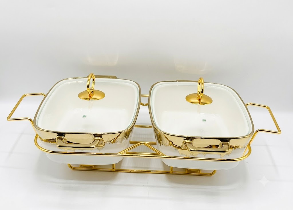 Luxury Porcelain rectangle Chafing Dish