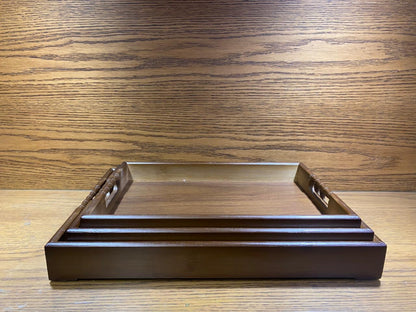 New Bamboo Trays Set