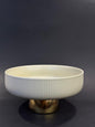 Ceramic Golden Footed
Fruit Bowl - 8 Inch