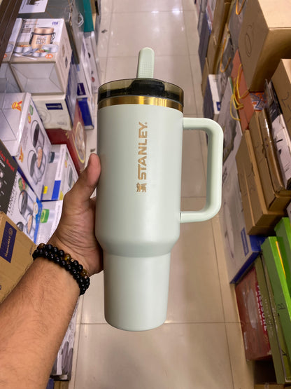 The Quencher Protour Flip STRAW Tumbler | 40 Oz Gilded Celadon