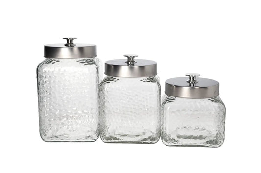 Glass Storage Pickle Jar 3pcs