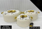 Off-White With White Marble Lid Hotpot Set
