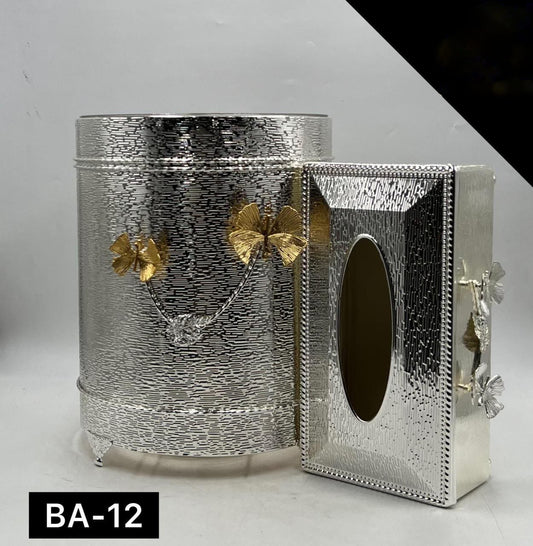 Luxury Dustbin & Tissue Box