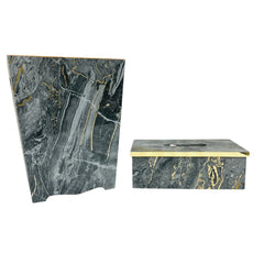 Dustbin &Tissue Wood Set