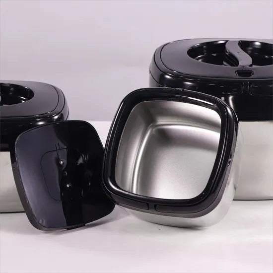 Square Shaped 3Pcs Hotpot Set