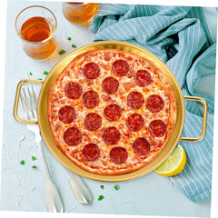 Elegant Serving Platter
With Golden Coating