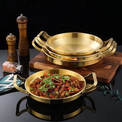 Golden Spanish Paella Pan