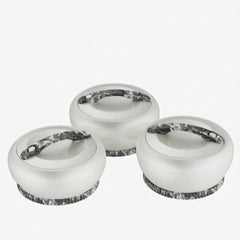 Forever Gold Hotpot White With Black Marble Finish