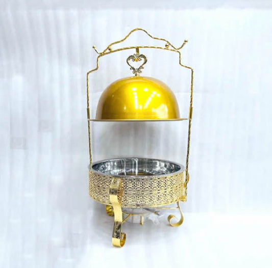 Fancy Buffet Dish With Burner Lamp