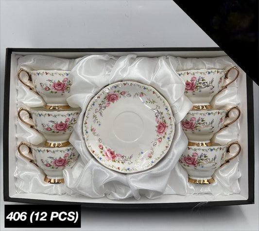 Royal Albart 12 Pcs Cup & Saucers Set