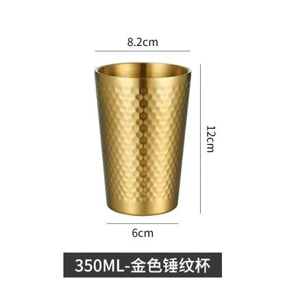 Golden Hammered Glass