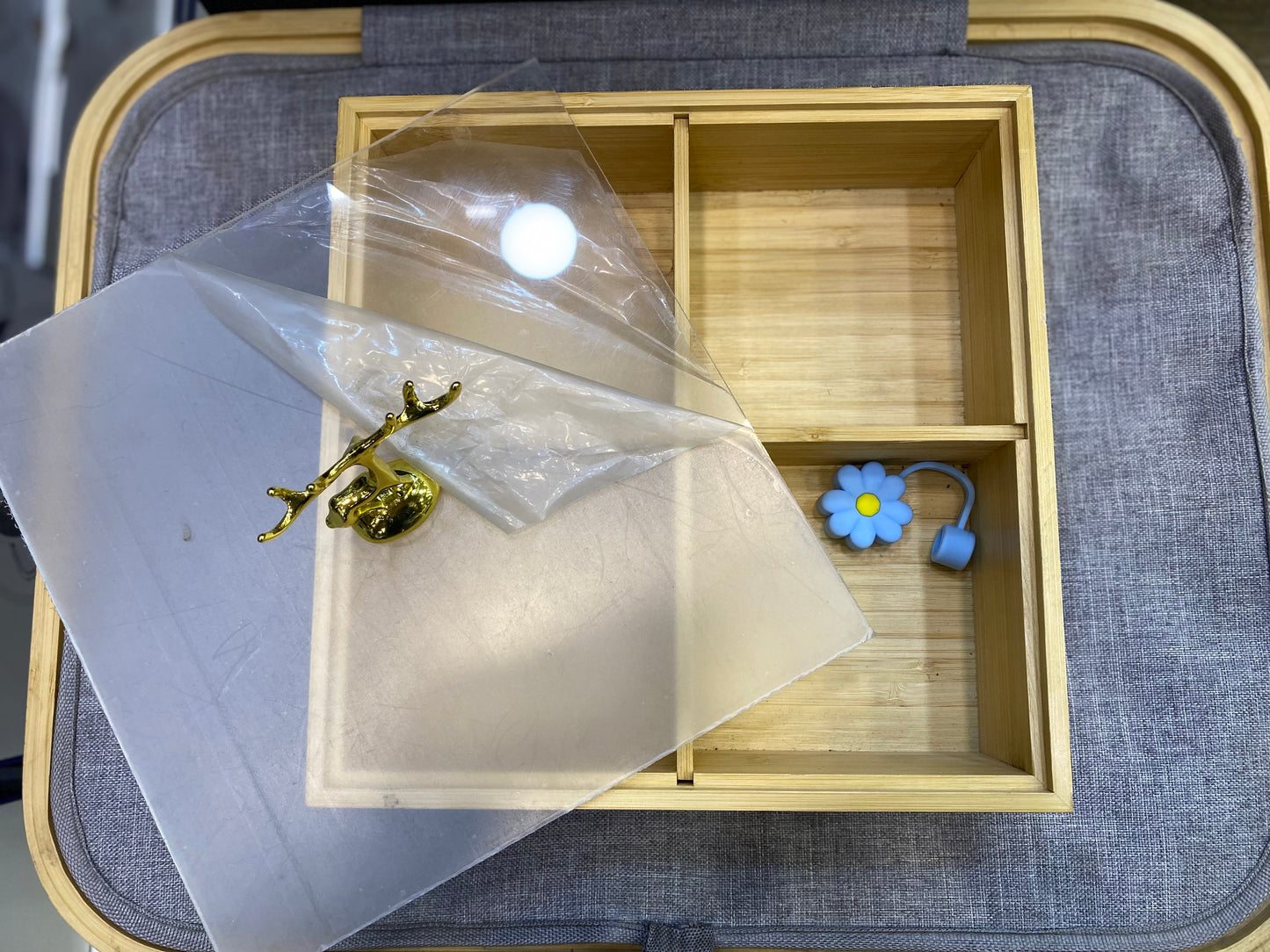4 Partition Dry fruit Tray Square