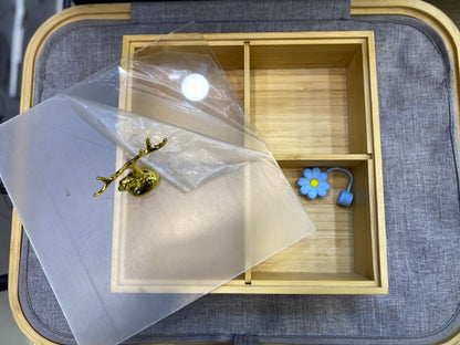 4 Partition Dry fruit Tray Square