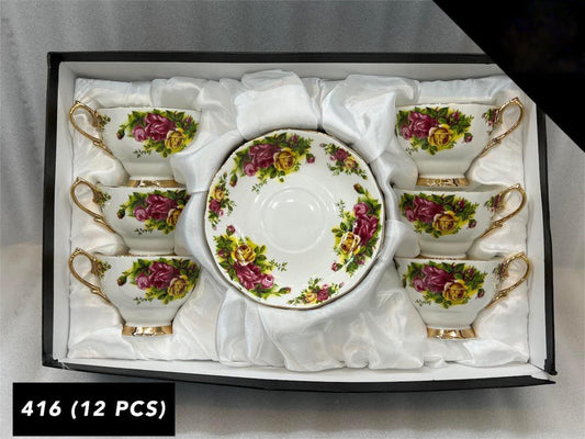 Royal Albart 12 Pcs Cup & Saucers Set