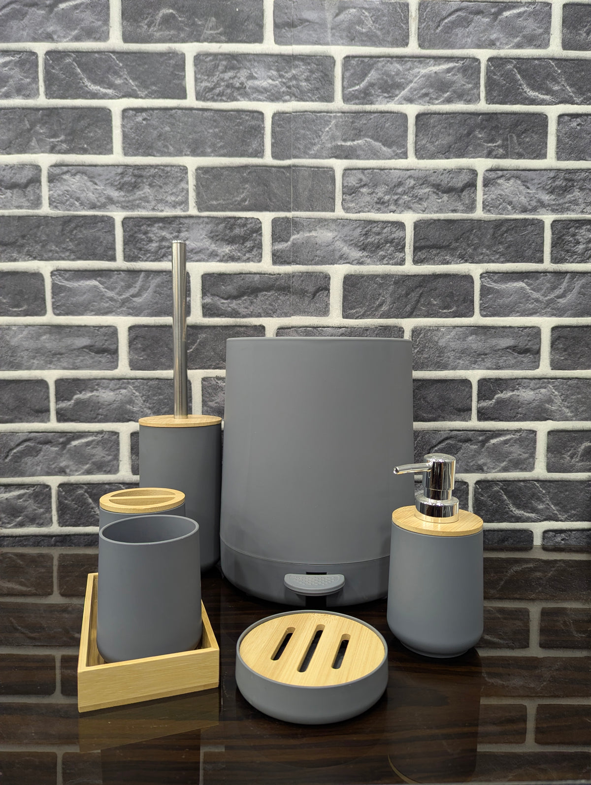 6 Pcs Bathroom Set