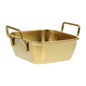 Golden Serving Basket