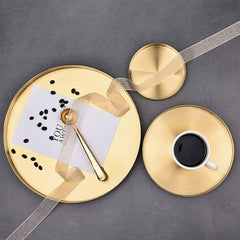 Golden Thali Style Plate 