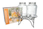 Beverage Dispenser with Taps & Stand Set 2pcs