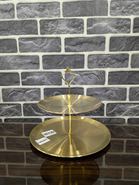 Golden Pastry Stand