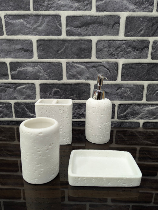 Fiber 4 Pcs Bathroom Set