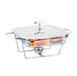 Square Burner Dish 2L Silver