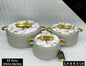 Grey With White Marble Lid Hotpot Set