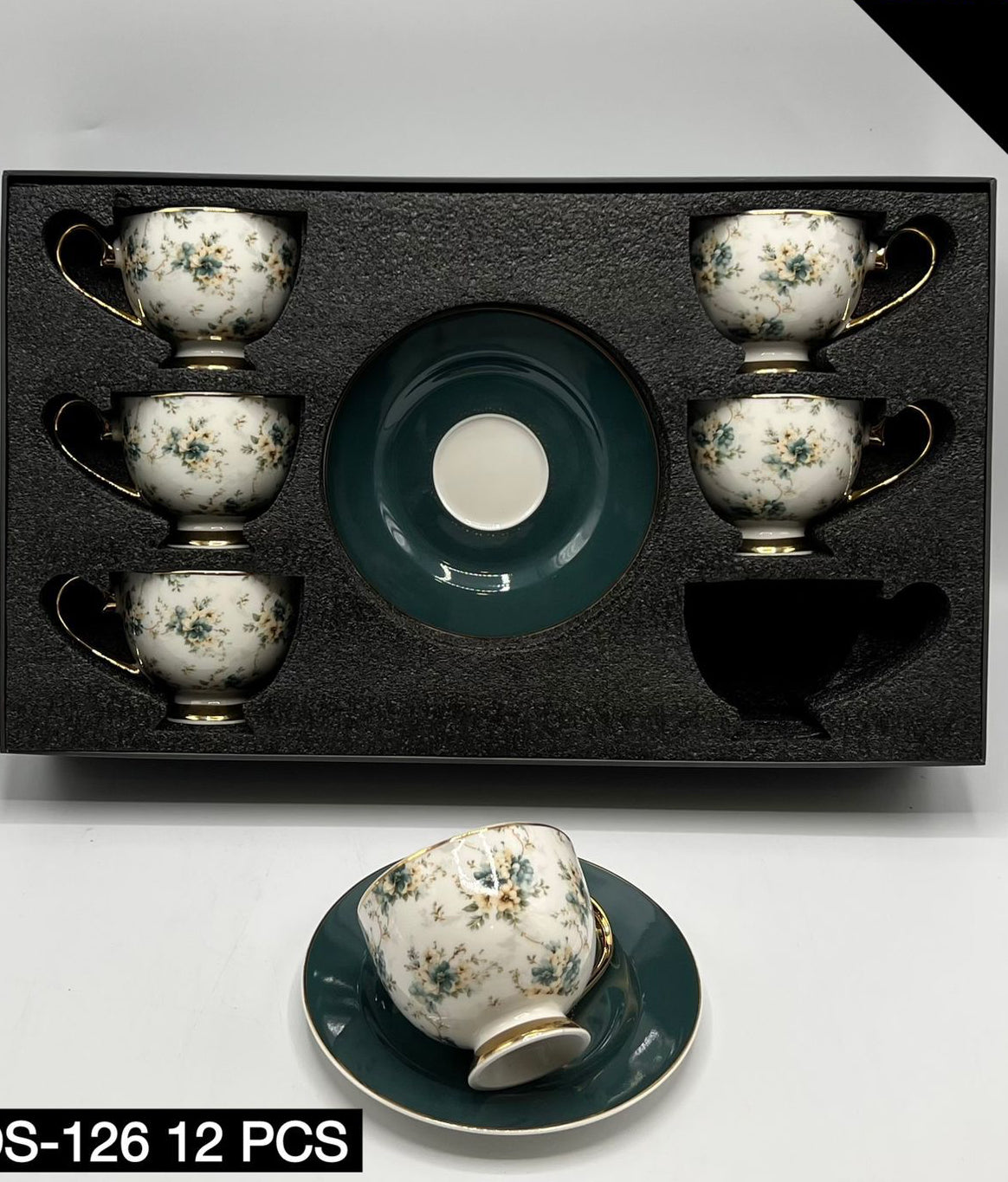 12 Pcs Cup & Saucers Set