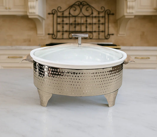 Round Casserole Buffet For Luxury Dinning & Parties