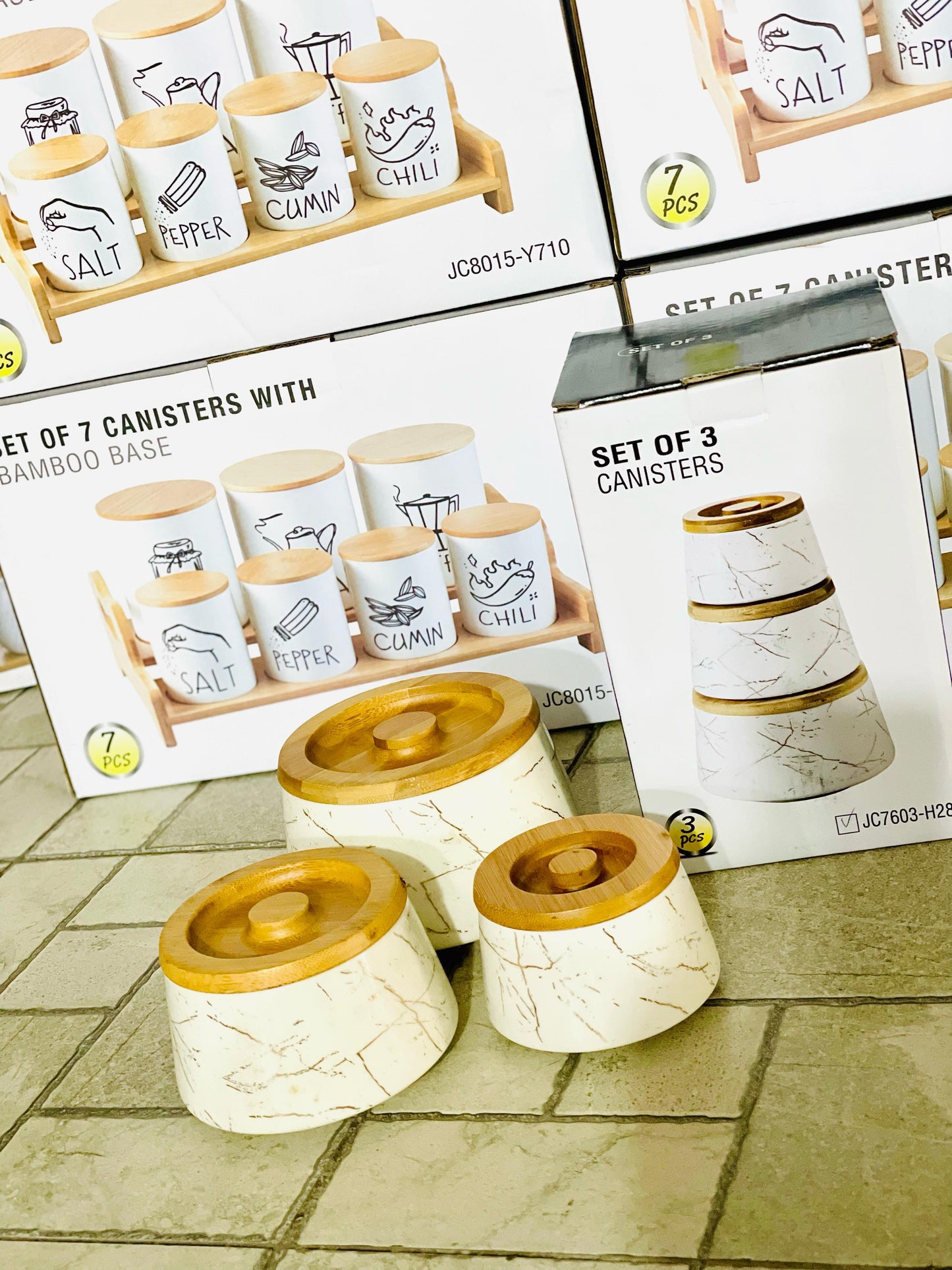 Set Of 3 Canisters