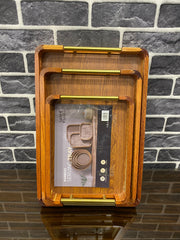 New Bamboo Trays Set