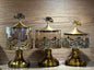Elegant Gold-Finished Decorative Glass Jar Set – 3-Piece Set