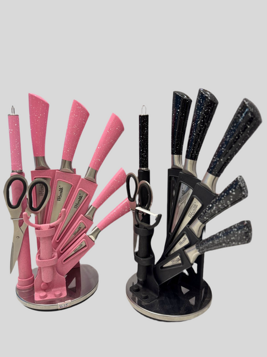 8 Pcs Knife Set With Acrylic Stand