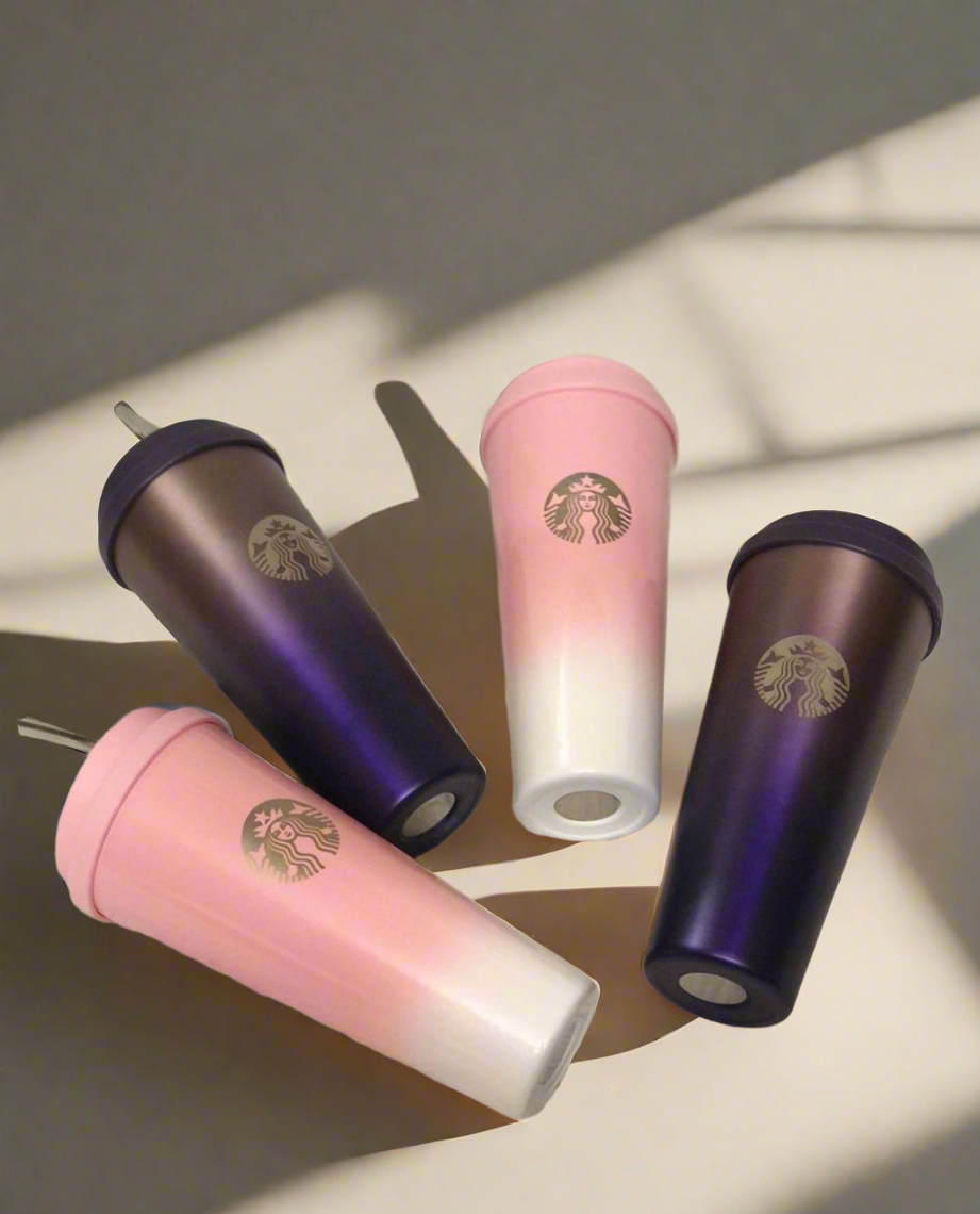 New tumblers Available with steel straw