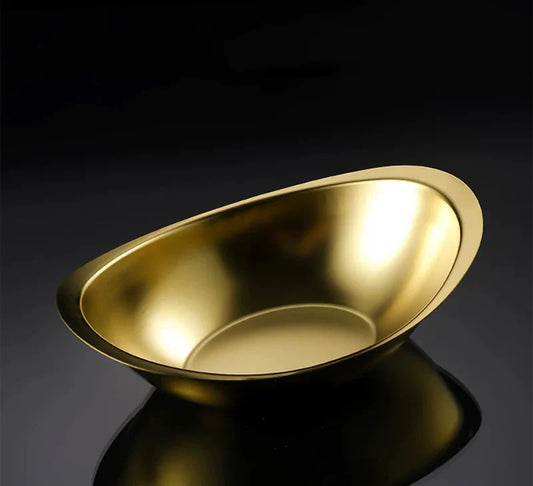 Golden Greavy Serving Bowl 