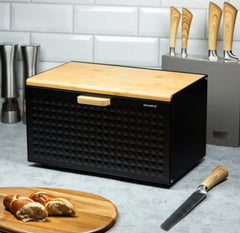 Bread Box, Steel-Bambus