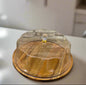 Stylish Cake Dish With Bamboo Base & Acrylic Lid