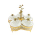 Luxury 5pcs Golden Snack Bowl