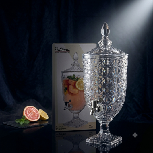 Brilliant 4.5L premium glass beverage dispenser