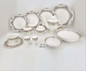Dinner Set Border-D Black 47PCS 6 Person