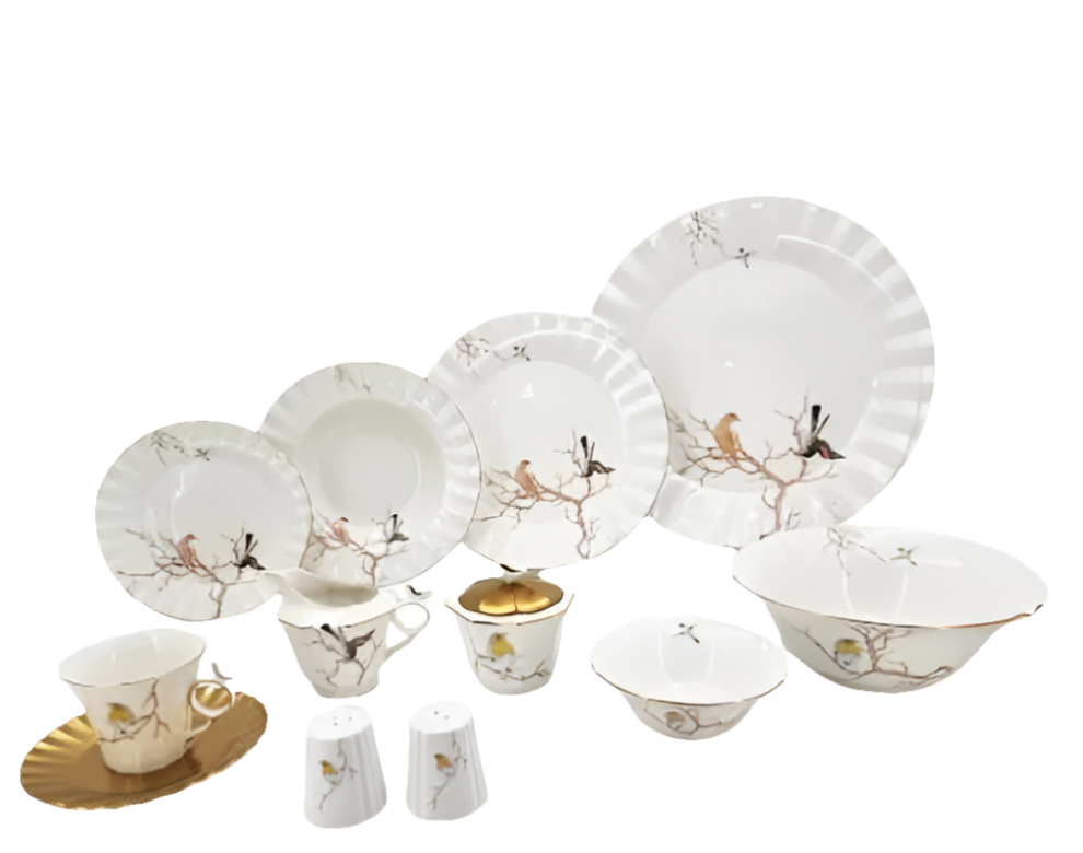 Bird Dinner Set 6Person 44Pcs