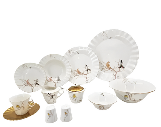 Bird Dinner Set 6Person 44Pcs