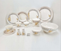 Dinner Set Gold Flower 6 Person 47 Pcs