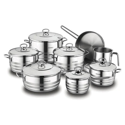 Korkmaz Astra Grande 14 Pcs Cookware Set A1091
