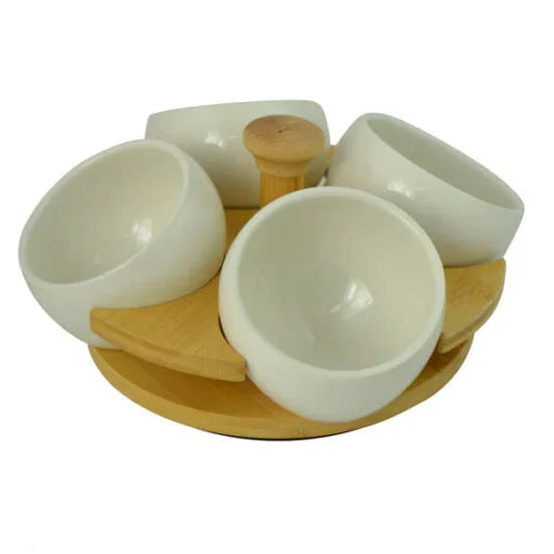 WHITEWARE CERAMIC DIP BOWLS