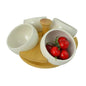 WHITEWARE CERAMIC DIP BOWLS