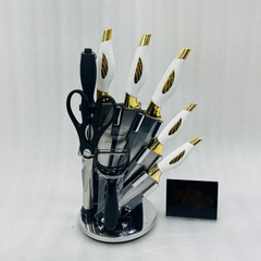 9 Pcs Knife Set With Acrylic Stand
